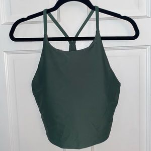 Old Navy Active Crop Top Olive Green size Large